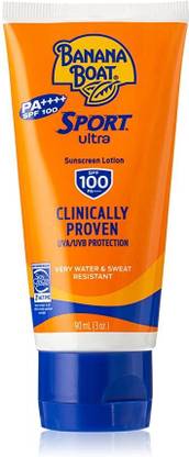 Banana Boat Sunscreen - SPF 50 PA++++ SPORT ULTRA 100 SPF SUNSCREEN 90 ML