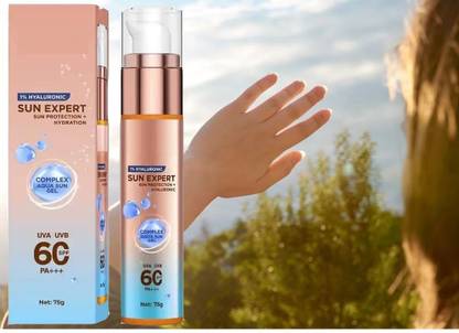 YAWI Sunscreen - SPF 60 PA+++ Sunscreen - SPF60+ PA+++ Lightweight Gel Sunscreen For men & Women
