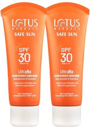 LOTUS HERBALS Sunscreen - SPF 30 PA+++ SafeSun UltraRx Glow Essence Sunscreen SPF 30 50g
