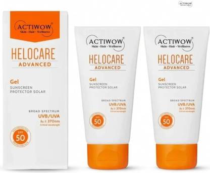 Actiwow Sunscreen - SPF 50 Helocare SPF 50 Sunscreen for Salon & Skincare Professionals 2Pcs