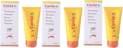 Cuvia Sunscreen - SPF 50 PA+++ -XL Sunscreen Lotion- 50gm ( Pack of 3 )
