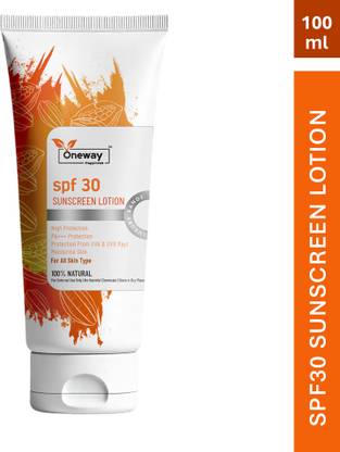 Oneway Happiness Sunscreen - SPF 30 PA+++ SPF 30 Sunscreen Lotion with Vitamin C & E
