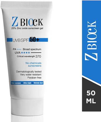 Z-Block Sunscreen - SPF 50+ PA+++ Sunscreen Gel