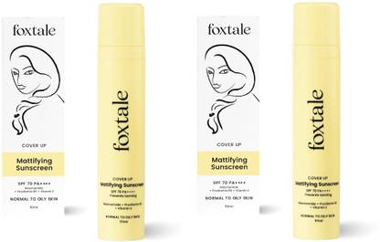 Foxtale Sunscreen - SPF 50 PA++++ No White Cast Non Greasy