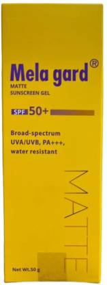Mela Sunscreen - SPF 50 PA+++ Gard Matte Gel