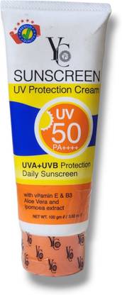 YC WHITENING Sunscreen - SPF 50 Sunscreen Uv Protection Cream UV50 PA++++ UVA+UVB 100g