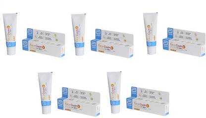 Tvaksh Sunscreen - SPF 30 + 50 PA+++ Face Guard Silicone Sunscreen Gel - SPF 30 PA+++ (50 g) x pack of 5