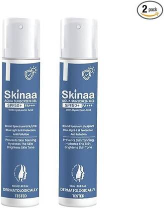 SKINAA Sunscreen - SPF 50+ PA+++ Aqua Sunscreen Gel For All Skin Type