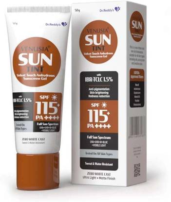 venusia Sunscreen - SPF 115 PA++++ Tinted sunscreen || Full spectrum protection I UVA, UVB, Blue light protect