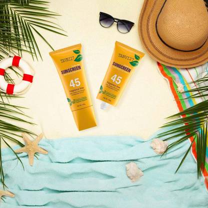 tanvi27 Sunscreen - SPF 45 PA+++ Professional Touch Green Tea Sunscreen For All Skin Type Combo