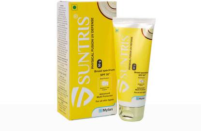 Suntris Sunscreen - SPF 50+ PA+ Physical Fusion UV Defense Sunscreen Gel SPF 50+