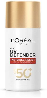 L'Oréal Paris Sunscreen - SPF 50+ UV DEFENDER INVISIBLE RESIST DAILY SUNSCREEN SPF50+ PA++++ 50ML