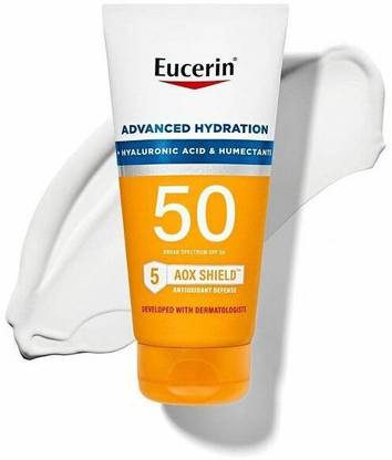 Eucerin Sunscreen - SPF 50 Advanced Hydration Sunscreen Lotion - SPF 50