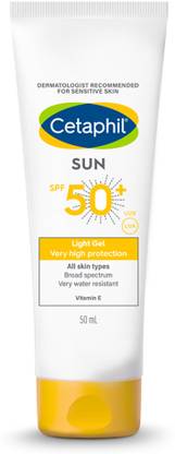 Cetaphil Sunscreen - SPF 50 PA+ Sun SPF 50 Very High Protection Light Gel 50ml