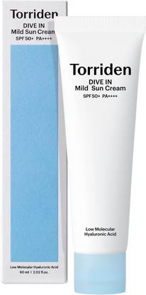 Torriden Sunscreen - SPF 50 PA++++ DIVE-IN Mild Suncream SPF50+ PA++++ 60ml