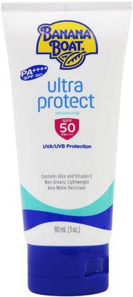 Banana Boat Sunscreen - SPF 50 PA++++ Ultra Protect Sunscreen Lotion SPF 50+ PA+++ 90 ml