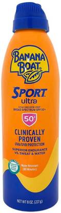 Banana Boat Sunscreen - SPF 50 PA++ Sport Ultra Clear Spray Broad Spectrum Sunscreen SPF 50,227GM