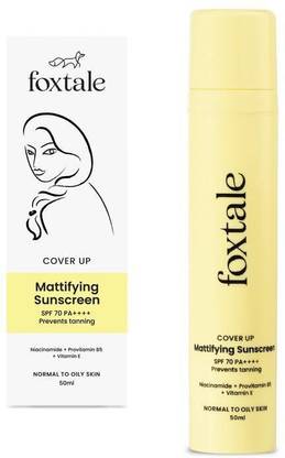 Foxtale Sunscreen - SPF 70 PA++++ Mattifying Sunscreen SPF 70+ PA++++ Prevents Tanning