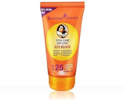 Shahnaz Husain Sunscreen - SPF 50 PA+++ Sun Block SPF 25