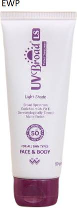 EWP Sunscreen - SPF 50 PA+++ UVBROAD LS TINTED SUNSCREEN LIGHT SHADE