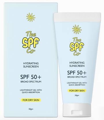 The SPF Co Sunscreen - SPF 50+ PA+++ Hydrating Sunscreen for Dry Skin- Broad Spectrum, Photostable & Quick Absorb Gel