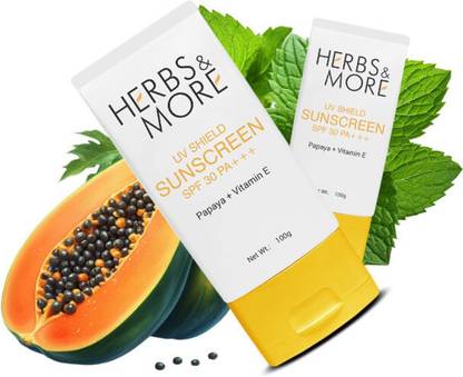 HERBS & MORE Sunscreen - SPF 50 PA+++ HEARBS & MORE SUN SCREEN PACK OF 2