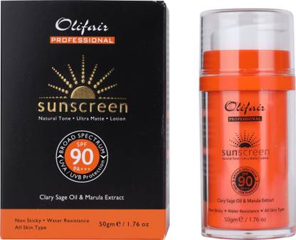 Olifair Sunscreen - SPF 90 PA+++ Sunscreen with UVA/UVB Protection 50g
