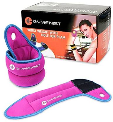 Gymenist Pair Of Wrist Weights With Hole For Thumb Great For Running Finger Support