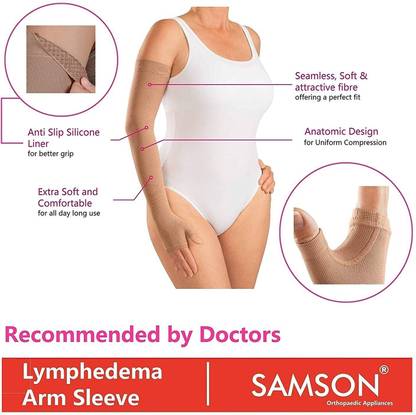 SAMSON Lymphedema Arm Sleeve (M Size) Arm Support