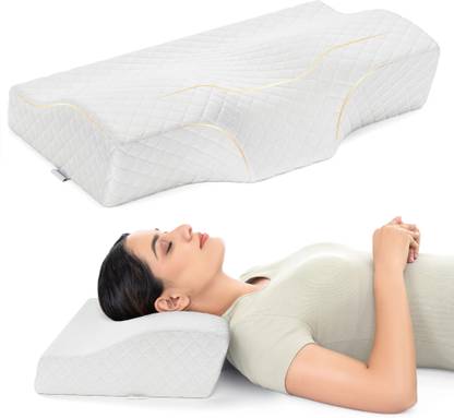 HOSPIKART Memory Foam Pillow for Neck Pain (Pack of 1) | Ergonomic Contour Cervical Pillow