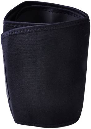 Manogyam Ventures Sweating Waist Trimmer Fat Burner Belly Tummy Yoga Wrap Black Exercise look Belt Free Size Abdominal Belt
