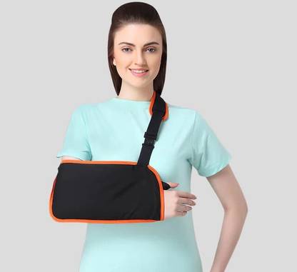 FLAMINGO Firm Support Arm Pouch - Extended Flexion, Quick Dry Fabric, Adjustable Strap Arm Support