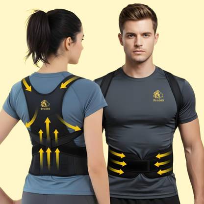 PRO365 Adjustable Posture Corrector with Premium Fabric for Back Pain Posture Corrector