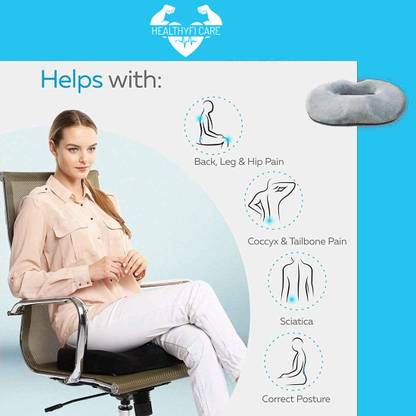 Healthyfi Care Round Ring Air Pillow for Sciatica,Tailbone,Hemorrhoid & Back Pain(Unisex) Abdominal Belt