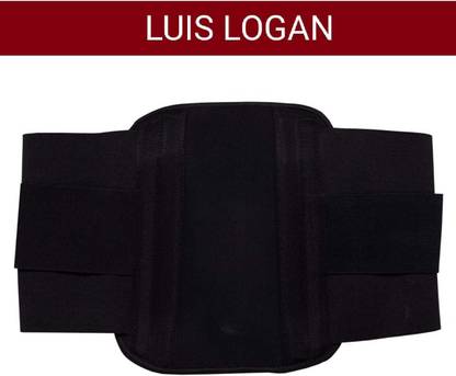 LUIS LOGAN LL Contour Lumbo Sacral (LS Belt) with Double Support (BLACK,S) Back / Lumbar Support