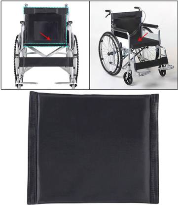 LoomTree Wheelchair Backrest or Seat Cushion Mat Comfortable Breathable Soft Black Supporter