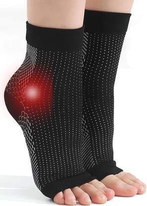 ecosync Bamboo Cotton Ankle Pain Relief Socks for Men & Women, Compression Socks Foot Ankle Support