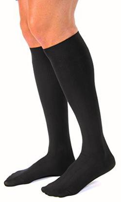 Jobst Formen Casual 20 30 Mmhg Knee High Compression Socks Black Large Foot Support