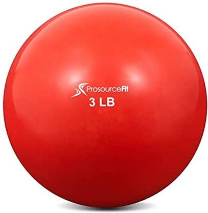ProsourceFit Weighted Toning Exercise Balls For Pilates Yoga Strength Training Back / Lumbar Support