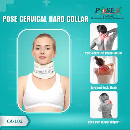 POSE Cervical Collar Soft with Support,Mediumical Collar Soft with Support,Medium Neck Support