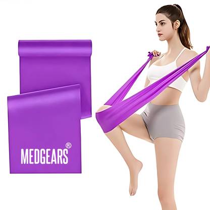 फिजियोगेयर्स Theraband Latex Free Resistance Exercise Band Resistance Band सपोर्टर