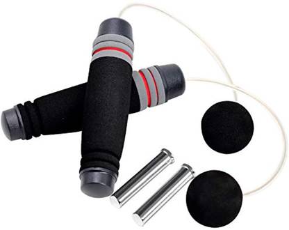 CyberDyer Weighted Cordless Jump Rope For Workout TangleFree Adjustable Bod Rope Back / Lumbar Support