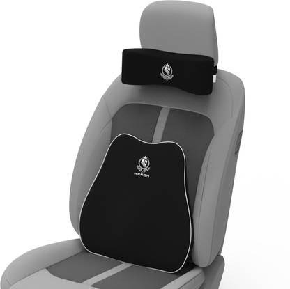 MRRON Breeze Slim Car Backrest and Neck Rest Memory Foam Support Pillow Combo Posture Corrector
