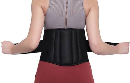 Ragvian Lumbar Sacral (LS) Waist Belt for Men/Women Back Pain Relief, Slip-Disc (BLACK) Back / Lumbar Support