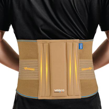 VISSCO Sacro Lumbar Belt|Support to Lower Back|Corrects Posture & Relieves Back Pain -S Back / Lumbar Support