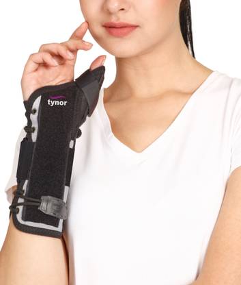 TYNOR Wrist Splint with Thumb, Black, Small, 1 Unit Wrist Support