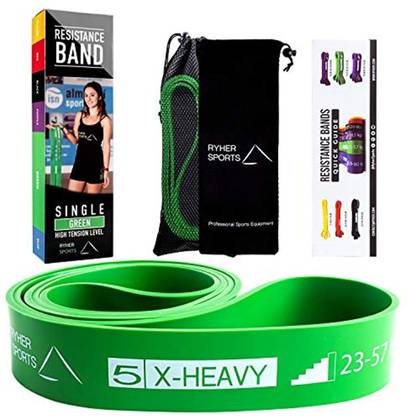 Ryher Fitness Pull Up Resistance Band Exercise Bands For Crossfit Chin Up Back / Lumbar Support