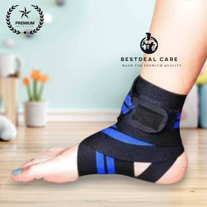 RAPIDFIT Ankle Binder For Pain Relief Grip Gym Brace Wrap Cap bandage Strap Ankle Support