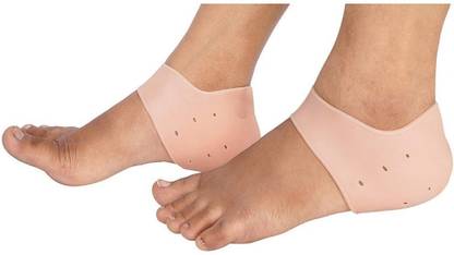 Toloo Foot Silicone Heel Socks For Pedicure Against Cracking Chap Pain Protector Heel Support
