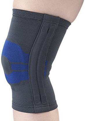 OTC Knee Brace Compression Recovery Gel Insert Flexible Side Stays Small Knee Support